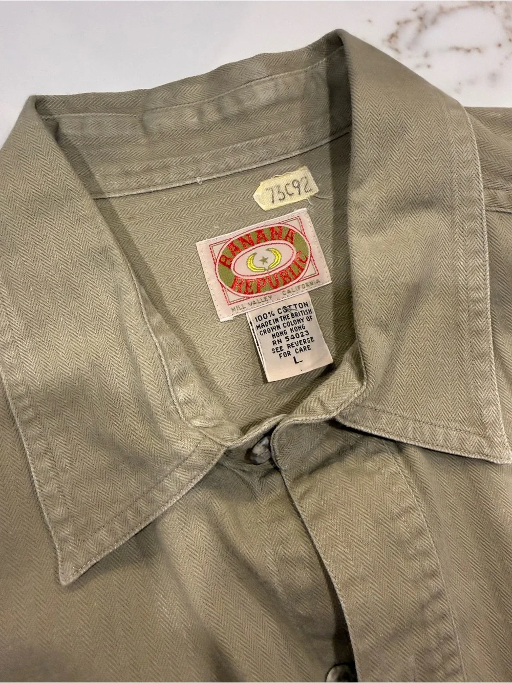 1980s Banana Republic Safari Utility Shirt Jacket